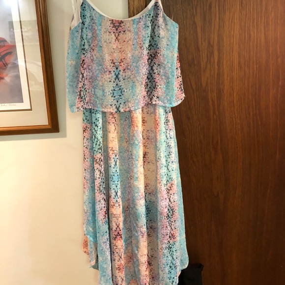 High-Low Chiffon Dress - Picture 2 of 2